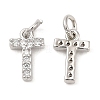 Brass Micro Pave Grade AAA Cubic Zirconia Charms LS-ZIRC-P067-11P-T-NR-2