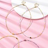 Natural Mixed Gemstone & Glass Seed Beaded Necklace NJEW-JN04426-2