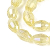 Electroplate Transparent Glass Beads Strands GL-N002-01A-A02-3