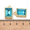 Brass Micro Pave Cubic Zirconia Pendants KK-C252-02E-G-3