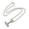 Alloy Pendant Necklace NJEW-B103-01AS-03-2