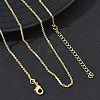 Brass Mixed Chain Necklaces for Women KK-CBA2293-11G-1
