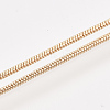 Brass Round Snake Chain Necklace Making MAK-T006-11A-KC-3