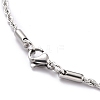 304 Stainless Steel Rope Chain Necklaces STAS-G244-85P-2