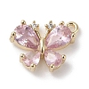 Brass Micro Pave Cubic Zirconia Charms X-KK-G491-28G-03-1