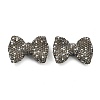 Bowknot Shape Polymer Clay Rhinestone Beads CLAY-NH0001-05A-1