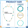 Synthetic Turquoise Jewelry Earring & Necklace & Bracelet Sets SJEW-PH0001-19-2