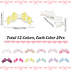 24Pcs 12 Colors Opaque Alloy Beads FIND-SC0011-87-2