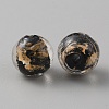 Handmade Gold Sand Lampwork Beads LAMP-WH0011-03B-02-2