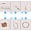  240Pcs 6 Colors 2-Hole Glass Seed Beads SEED-NB0001-24-4