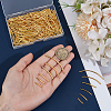 240Pcs 6 Styles Brass Curved Tube Beads KK-PH0012-26-3