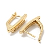 Brass Micro Pave Clear Cubic Zirconia Hoop Earrings for Women EJEW-E295-23KCG-2
