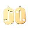 201 Stainless Steel Pendants SA-CBA49C1-03G-1
