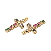 Rack Plating Eco-Friendly Brass Micro Pave Cubic Zirconia Pendants LS-KK-A177-05G-3