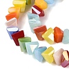 Electroplate Opaque Glass Beads Strands EGLA-Q135-03A-B01-3
