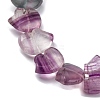 Natural Purple Fluorite Beads Strands G-F783-G04-01-4