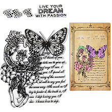 Clear Silicone Stamps DIY-WH0504-66B