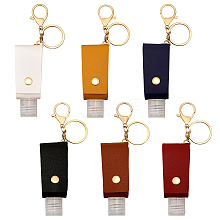 CHGCRAFT 6Pcs 6 Colors Plastic Hand Sanitizer Bottle AJEW-CA0004-05