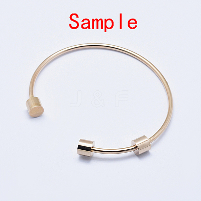 Eco-Friendly 316 Surgical Stainless Steel Cuff Bangle Making STAS-J038-25RG-1