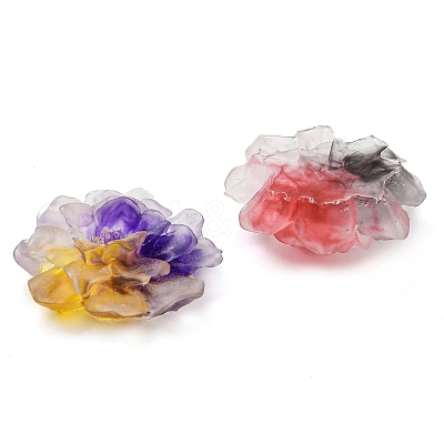 Luminous Transparent Epoxy Resin Decoden Cabochons CRES-M032-04B-1