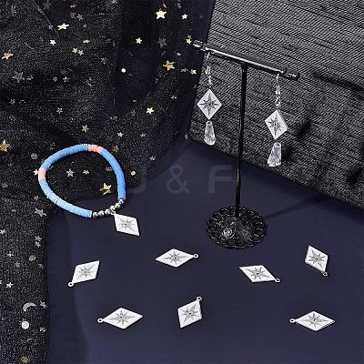 10Pcs 304 Stainless Steel Pendants STAS-NB0001-28-1