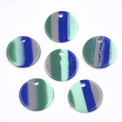 Resin Pendants X-RESI-T022-09D-1