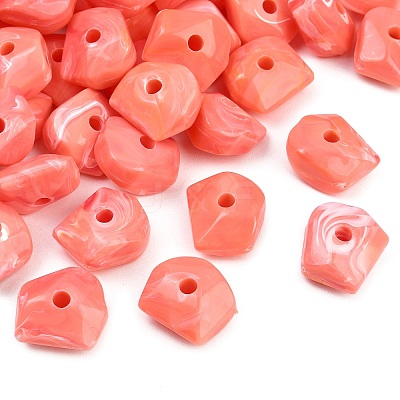 Opaque Acrylic European Beads OACR-G064-03-1