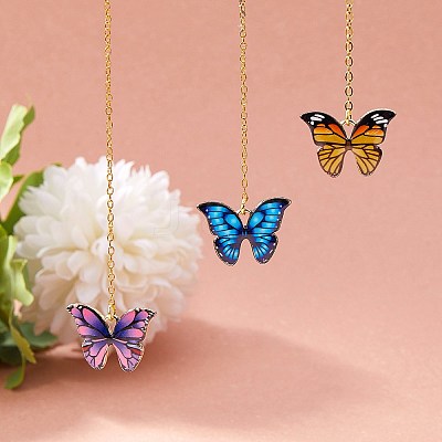 24Pcs 6 Colors Printed Alloy Pendants ENAM-SZ0002-13-1