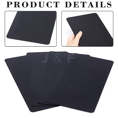 4Pcs Rectangle Acrylic Sheet OACR-PH0001-80D-1