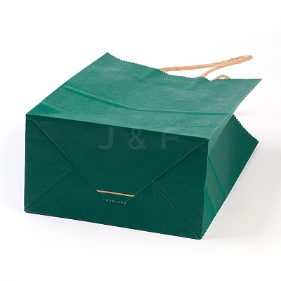 Pure Color Kraft Paper Bags AJEW-G019-09D-1