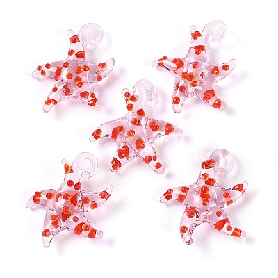 Handmade Lampwork Pendants LAMP-C015-02B-1