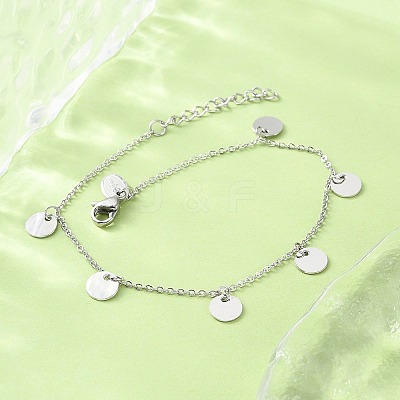 304 Stainless Steel Cable Chain Bracelets for Women BJEW-A036-25P-1