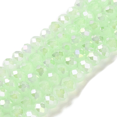 Baking Electroplate Glass Beads Strands DGLA-A039-J6MM-B17-1