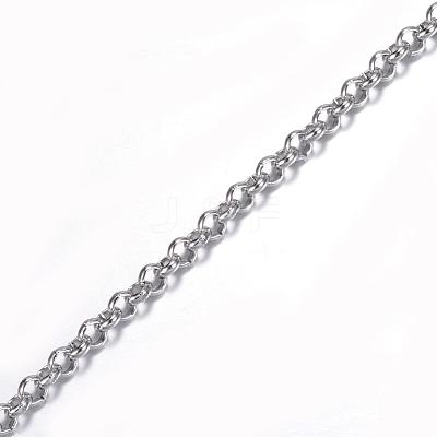 Tarnish Resistant 304 Stainless Steel Rolo Chains CHS-H007-50P-1
