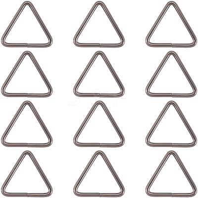 12Pcs Triangle Iron Linking Rings IFIN-CP0002-96B-1
