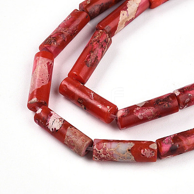 Synthetic Imperial Jasper Beads Strands X-G-S322-002C-1-1
