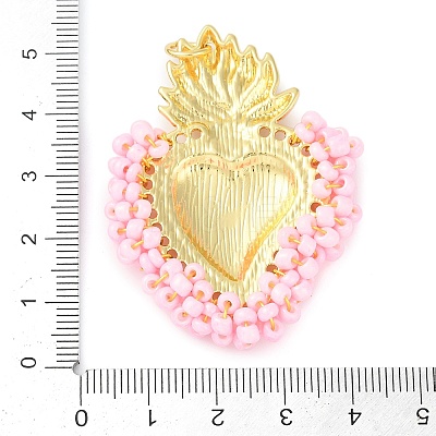 Brass Measle Pendants KK-S390-01G-05-1