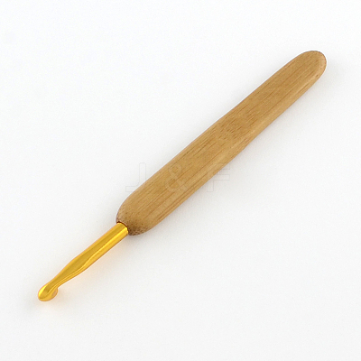Bamboo Handle Aluminium Crochet Hook Needles Sets TOOL-R090-1