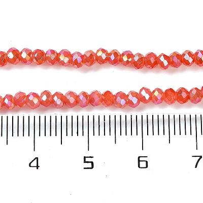 Baking Electroplate Glass Beads Strands DGLA-A039-J2MM-B01-1