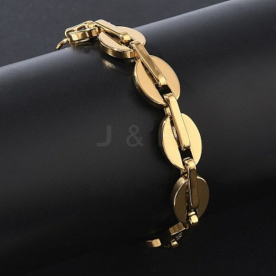 12MM 304 Stainless Steel Oval Link Chain Bracelets SA-CBA2696-13G-1