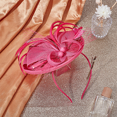 Mesh Veil Hair Bands OHAR-WH0011-63A-1
