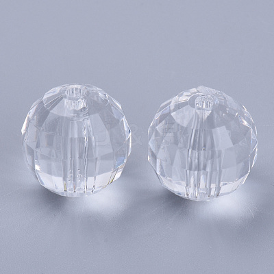 Transparent Acrylic Beads TACR-Q254-6mm-V01-1