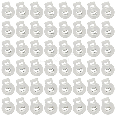 50Pcs PP Plastic Iron Spring Cord Locks KY-CN0002-36A-1