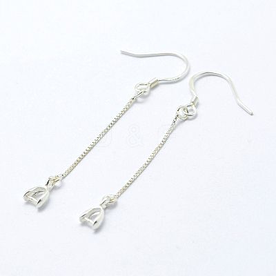 925 Sterling Silver Earring Hooks Findings X-STER-I014-27S-1