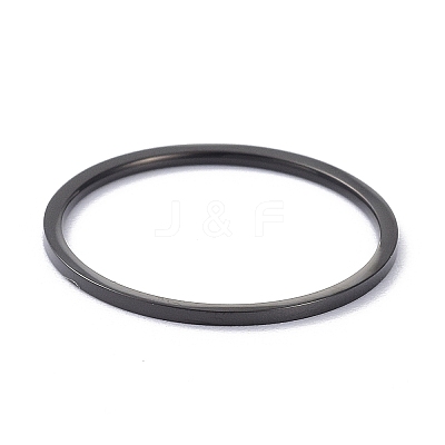 1mm Polished Plain Dome Finger Ring for Girl Women LS-RJEW-C012-02F-EB-1