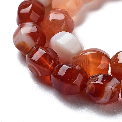 Natural Banded Agate Beads Strands G-G172-02A-1