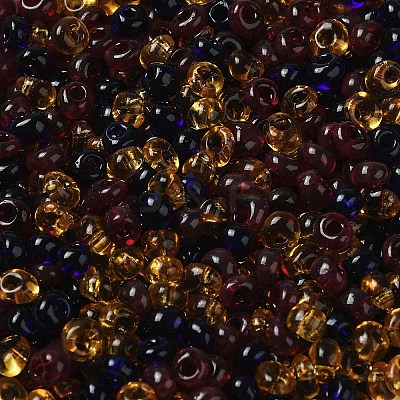 Transparent Colours Glass Seed Beads SEED-P006-02A-10-1
