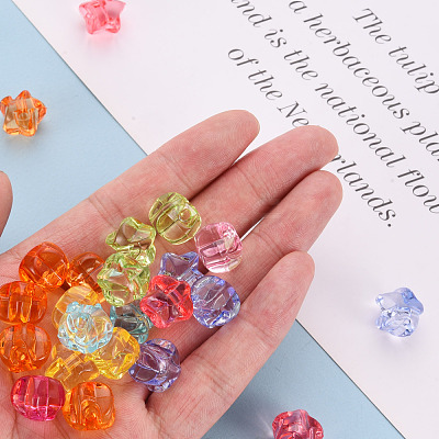 1-Hole Transparent Acrylic Buttons TACR-S154-52B-1