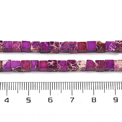Dyed Synthetic Imperial Jasper Beads Strands G-H087-F02-01D-1-1