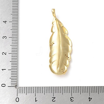 Brass Micro Pave Cubic Zirconia Pendants KK-P290-42G-1